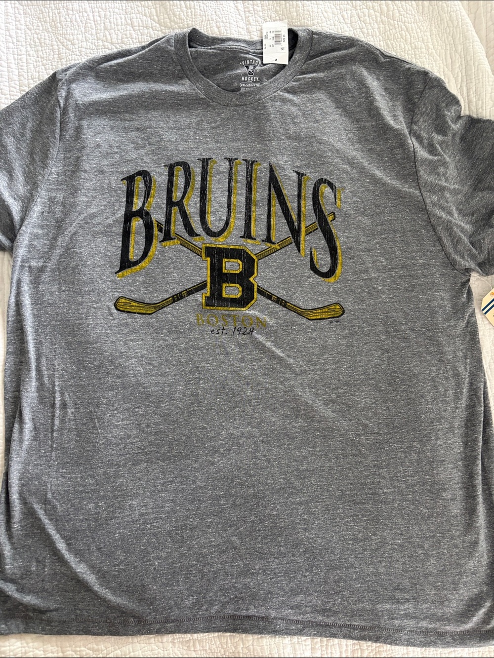 Bruins Grey Graphic Short-Sleeve Men’s T-Shirt
